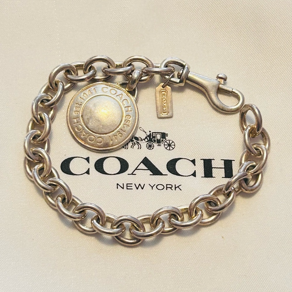 Coach 925 Sterling Silver Charm Bracelet - Picture 8 of 14